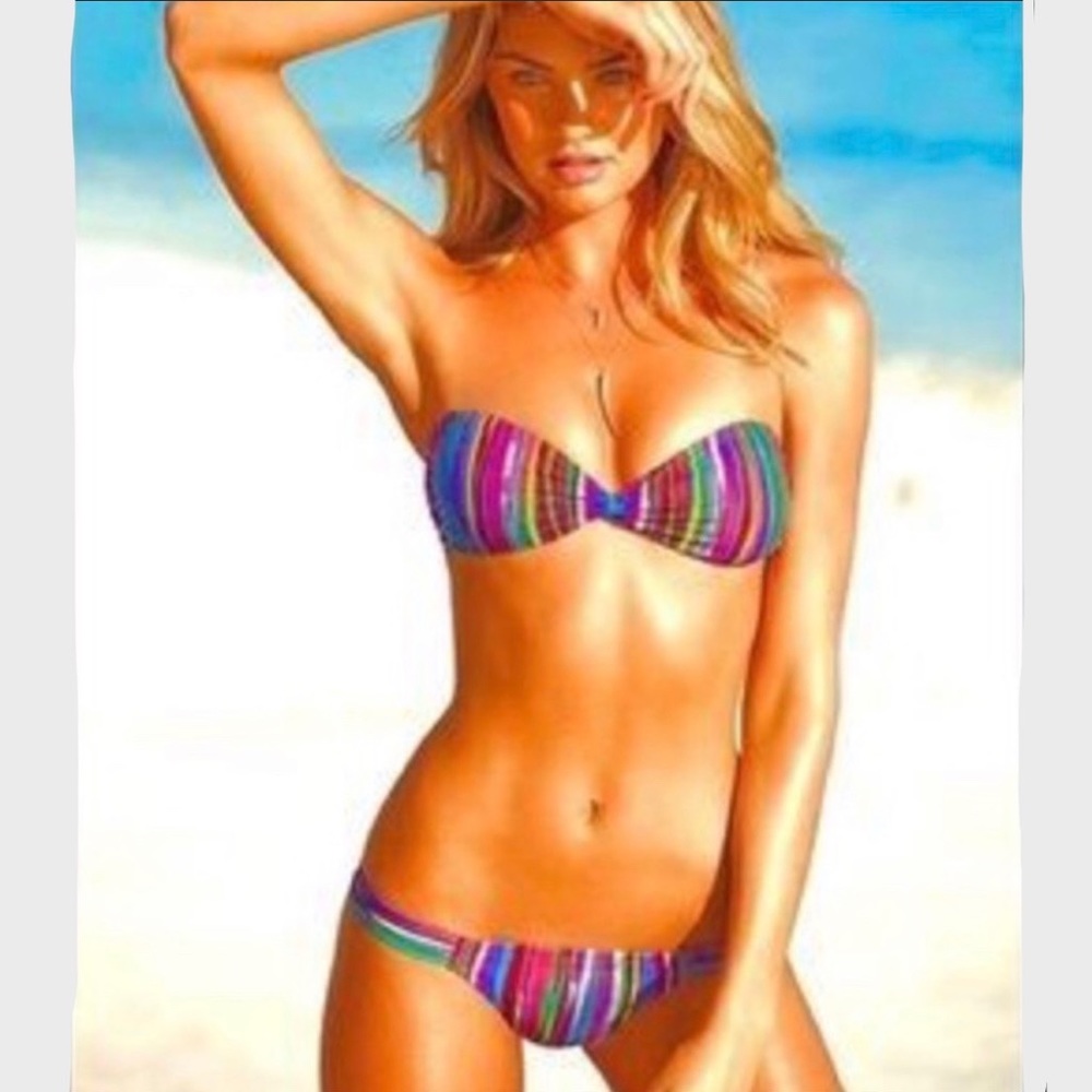 NEW Victoria Secret Multi Color Bikini Bottom
